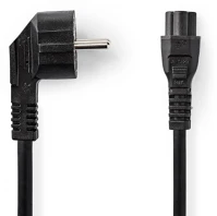 Nedis CEGT10100BK20 Tápkábel | Földelt Csatlakozó Dugó | IEC-320-C5 | Könyök 90 kép