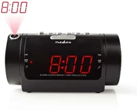 Nedis CLAR005BK Digitális rádiós óra kivetítővel kép