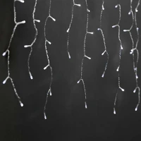 Nedis CLLC180C Dekoratív Jégcsap Fények | 180 db. LED | Hideg Fehér | 5.90 m | kép