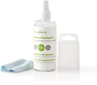Nedis CLSN100TP LCD TV monitor kijelző / képernyő tisztító spray, 150 ml, tisztító kendő kép