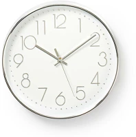 Nedis CLWA015PC30SR Falióra 30cm ezüst kép