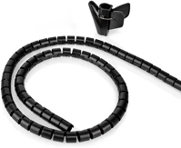 Nedis CMSW1316BK200 Kábelrendező | Spirális hüvely | 1 db | Maximális kábel vastagság: 16 kép