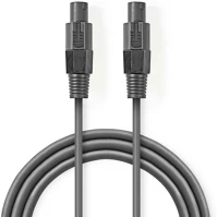 Nedis COTG16000GY200 Hangszóró kábel | 48 x 0.20 mm | Réz | 20.0 m | Kerek | PVC | Sötét kép