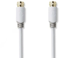 Nedis CSBP41000WT50 Műhold és antenna kábel | F Dugasz | F Dugasz | Aranyozott | 75 Ohm | kép