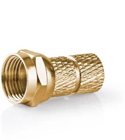 Nedis CSBW41901ME Egyenes | Dugasz | Aranyozott | 75 Ohm | Rácsavarható | Bemenő kábel kép