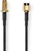 Nedis CSGL02010BK20 SMA kábel, SMA férfi,  SMA nő, Aranyozott, 50 Ohm,  árnyékolt, 2,00 m | kép