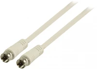 Nedis CSGL41000WT15 Koax antennakábel f csatlakozókkal - 1,5 m - fehér kép