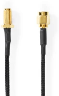 Nedis CSGP02020BK05 Antenna Kábel | SMA Aljzat | SMA Dugasz | Aranyozott | 50 Ohm | Egyes kép