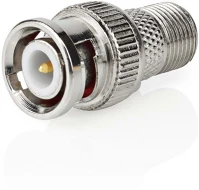 Nedis CSGP41965ME Műholdas és antenna adapter | BNC Dugasz | F Aljzat | Nikkelezett | 75 Ohm kép