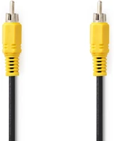 Nedis CVGL24100BK50 Kompozit videó kábel 5 m rca fekete kép