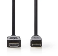 Nedis CVGP34500BK50 Mini hdmi - hdmi kábel + ethernet 5m kép