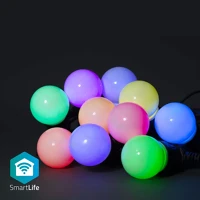 Nedis DB. LED | 9.00 M Smartlife dekoratív lámpák | party led füzér | wi-fi | fehér / rgb | 10 kép