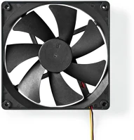 Nedis DCFAN14025BK Dc ventilátor | dc | ventilátor méret: 140 mm | 3-pin | 24.9 dba | fekete kép