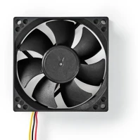 Nedis DCFAN8025BK Dc ventilátor | dc | ventilátor méret: 80 mm | 3-pin | 35.6 dba | fekete kép