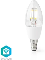Nedis E14 | 400 LM | 5 W meleg fehér | 2700 k | üveg | android™ / ios | gyertya | 1 db kép