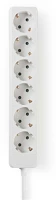 Nedis ESOC630F1WT 6 aljzatos elosztó, 3 m, 3680 w, 16 a, fehér kép