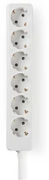Nedis EXSO630F1WT 6-os hálózati elosztó, 3 méter, fehér kép