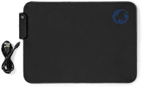 Nedis GMPDL110BK Gamer egérpad, mikroszálas / gumi,  fekete, led világítás kép