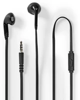 Nedis HPWD2021BK Vezetékes fülhallgató | 3.5 mm | Kábel hossz: 1.20 m | Beépített kép