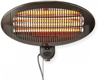 Nedis HTPA110EBK Falra szerelhető teraszhősugárzó - 650 / 1300 / 2000 w kép