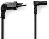 Nedis IEC-320-C1, 90°-OS Cegl11075bk30 tápkábel iec-320-c1, 90°-os szögben hajlított, 3m kép