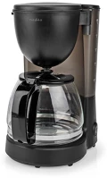 Nedis KACM150EBK kávéfőző ,Filteres kávé ,1.25 l ,10 csésze ,Melegen tartás funkció kép