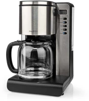 Nedis KACM280EAL Kávéfőző - 1.5 l - melegen tartó funkció - időzítő - lcd kijelző - óra kép
