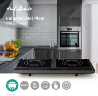 Nedis KAIP112CBK2-1 Indukciós Főzőlap | Főzőzónák: 2 | 3400 W | Túlmelegedés elleni kép