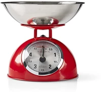 Nedis KASC110RD Retró stílusú konyhai mérleg kép