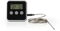 Nedis KATH105BK Digitális húshőmérő és időzítő - fekete () kép