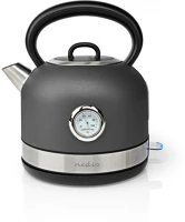 Nedis KAWK310EGY Elektromos vízforraló | 1.7 l | Rozsdamentes Acél | Szürke | kép