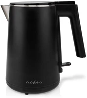 Nedis KAWK360EBK Fekete vízforraló - 1 literes - duplafalú kép