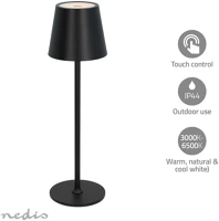 Nedis LTOUT05BK Led asztali lámpa | led | 1.8 w | 150 lm | 3000 - 6000 k | fekete kép