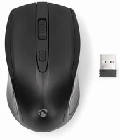 Nedis MSWS106BK Egér | Vezeték Nélküli | 800 / 1200 / 1600 dpi | Állítható DPI | kép