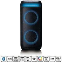 Nedis PA-210BK beépített világítással , TWS, 100W erősítővel, 2x mikrofon kép