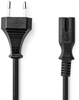 Nedis PCGP11040BK05 Tápkábel | Euro Férfi | IEC-320-C7 | Egyenes | Egyenes | Nikkelezett | 0 kép