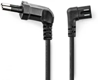 Nedis PCGP11055BK50 Tápkábel | Euro Férfi | IEC-320-C7 | Szögben | Döntött Bal | kép