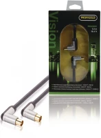 Nedis PROV8805 Koax kábel120 db döntött koax dugó - koax aljzat 5.00 m fekete kép