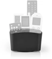 Nedis RCHD10BK Távirányító tartó | 5 rekesz | forgatható | abs | fekete kép