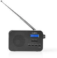 Nedis RDDB1000BK DAB+ Rádió | Hordozható kivitel | DAB+ / FM | 1.3 