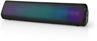 Nedis SPBT2006BK Bluetooth hangszóró - 18 w - stereo - tws - aux - rgb ledek - beépített mikrofon kép