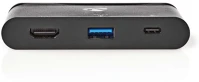 Nedis TCARF240BK USB Többportos Adapter | USB 3.2 Gen 1 | USB-C kép