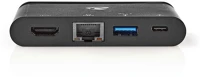 Nedis TCARF260BK USB Többportos Adapter | USB 3.2 Gen 1 | USB-C kép