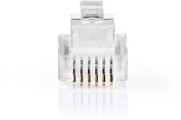 Nedis TCGP90933TP Telecom Connector | Csatlakozó típus: RJ12 | Egyenes | Fémbevonás: kép