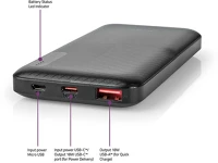 Nedis UBBKPD10000BK Upbkpd10000bk hordozható külső akkumulátor, powerbank 10000mah kép