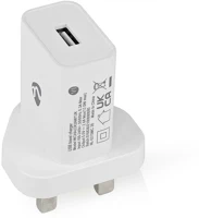 Nedis WCHAU242AWTUK Fali Töltő | 12 W | Gyors töltés funkció | 1x 2.4 A A | Kimenő kép