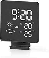 Nedis WEST403BK Időjárás állomás vezeték nélküli kültéri hőmérővel () kép