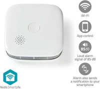 Nedis WIFIDS21WT SmartLife füstérzékelő | Wi-Fi | Elemes Áramellátás | Érzékelő kép