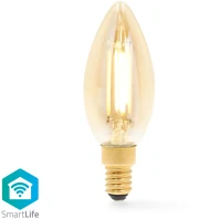 Nedis WIFILRF10C37 SmartLife LED izzó | Wi-Fi | E14 | 470 lm | 4.9 W | Meleg Fehér | 1800 kép