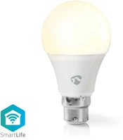 Nedis WIFILW12WTB22 LED Bulb | Wi-Fi | B22 | 800 lm | 9 W | / Meleg Fehér | 2700 K | Energia kép